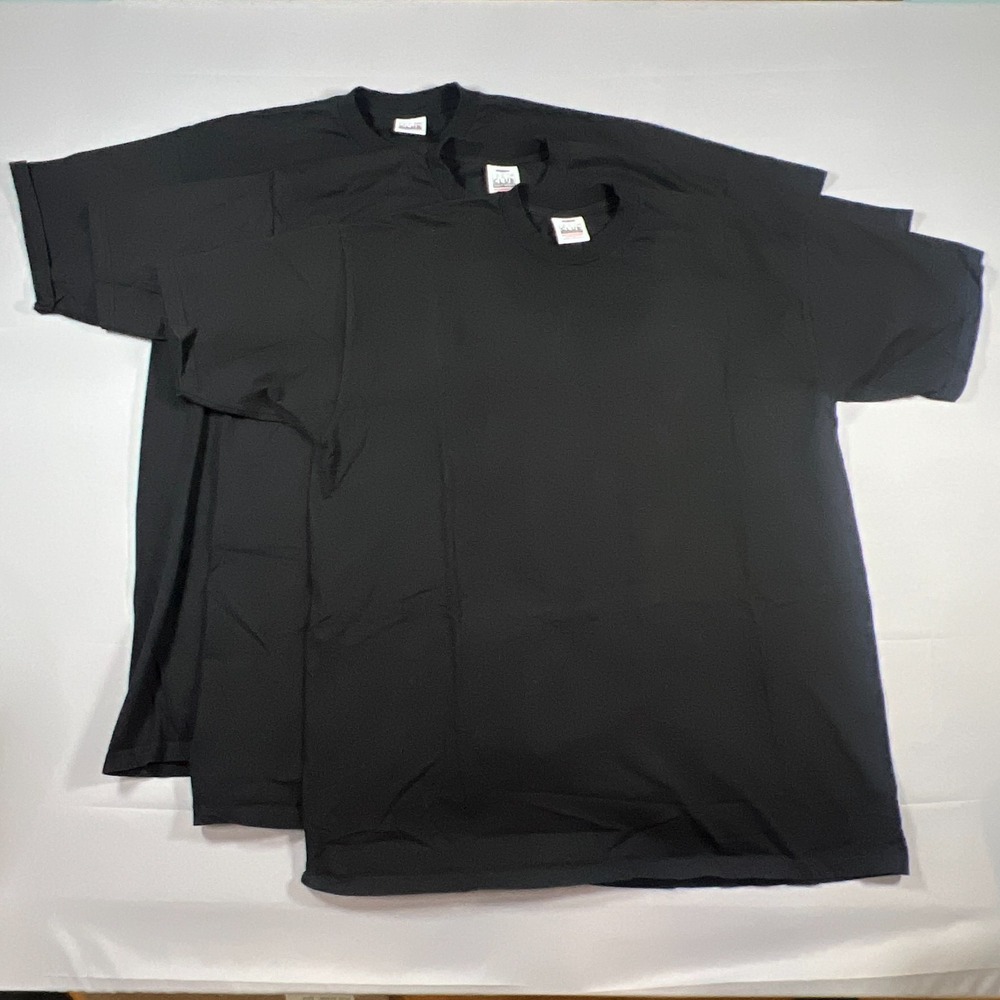 Pro Club T Shirt Mens 3XL Tall Black Cotton Crew Neck Streetwear Casual Lot Of 3